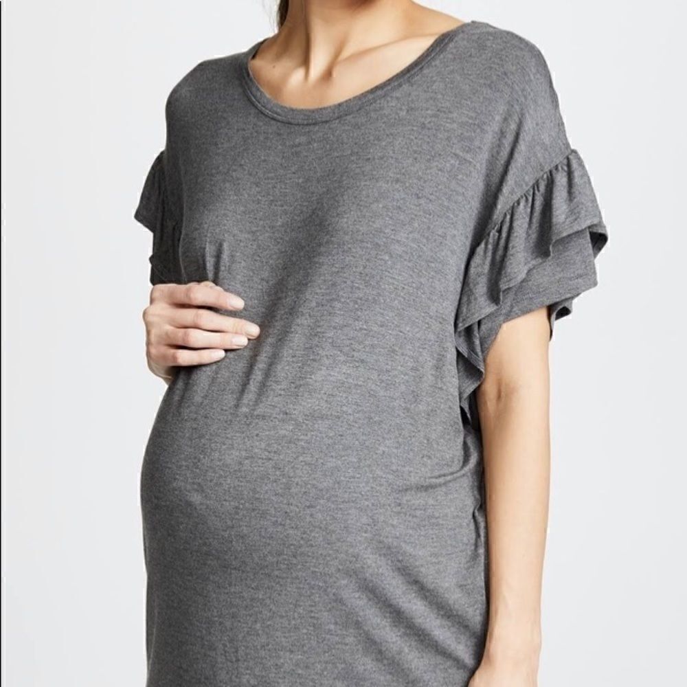 🎊Isabel Maternity sleeve T-shirt Dress -gray Size : small - Picture 5 of 11